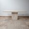 Big Mid-Century Travertine Console Table, Belgium, Image 3