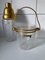 Shaker and Ice Bucket in Gilt from Val Saint Lambert, 1960s, Set of 2, Image 1