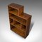 Big Antique English Edwardian Oak Bookshelves, Set of 2 4