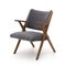 Armchair with Gray Fabric by Dal Vera, 1960s 3