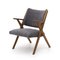 Armchair with Gray Fabric by Dal Vera, 1960s, Image 3