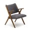 Armchair with Gray Fabric by Dal Vera, 1960s, Image 1