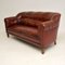 Antique Swedish Leather Club Sofa 3