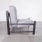 Vintage Sessel aus schwarzem Holz & Samt, 1970er, 2er Set 3