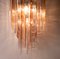 Clear & Pink Glass Chandelier from Mazzega, Italy, 1960s 3