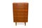 Chiffonnier Tallboy Chest of Drawers in Walnut, Sweden, 1960s, Image 1