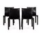 Cassina Cab 412 Leather Dining Room Chairs, Set of 4, Image 1