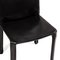 Cassina Cab 412 Leather Dining Room Chairs, Set of 4, Image 3