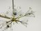Lámpara de araña Snowflake de vidrio y latón de Emil Stejnar para Rupert Nikoll, años 60. Juego de 2, Imagen 7