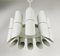 White 10-Arm Space Age Chandelier, 1960s 2