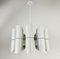 White 10-Arm Space Age Chandelier, 1960s 3