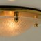 Textured Murano Flush Mount / Wall Light from Hillebrand, 1965 9