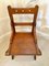 Antique Gothic Pitch Pine Dining Chairs, Set of 12, Image 3