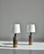 Tue Poulsen Scandinavian Modern Ceramic Floor Lamps in Earth Colors, 1960s, Set of 2 3