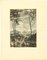 Emmanuel Gondouin, Afrika, Leben im Dorf, Original Lithographie, 1930er 1