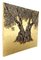 Oil and Gold Leaf Painting, Olive Tree, Landscape, 2020 4