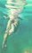 Bañador femenino subacuático y relajante agua verde, óleo sobre lienzo, 2019, Imagen 1