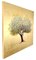 Huile sur Toile avec Feuilles d'Or, Rites de Spring, Contemporain White Flowering Tree, 2020 2