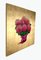 Pintura The Gift en rosa y pan de oro con flores brillantes, 2020, Imagen 4