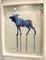Constellation Moose, Watercolor & Pencil Blue Elch auf Aquarellpapier, 2016 3