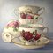 Rosemary, Oil Painting with Rose and Teacup, 2018 1