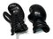Kartel, guantes de boxeo, escultura de mármol negro tallado a mano, acabado liso, 2018, Imagen 5