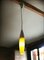 Lámpara colgante holandesa modernista pequeña de vidrio amarillo y metal, años 2000, Imagen 3
