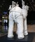 Elephant and Friends, Porcelain Freestanding Ceramic Sculpture with Animals, 2019 3