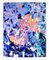 Three Putti on Blue, Textured & Colorful Oil Painting, Abstract Angel Figures, 2019, Image 2