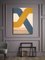Nadelstreifen Kreuz, Auffällige Modern Geometrische Abstrakte Malerei, Bright Palette, 2019 3