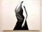 Impel, Figurative Realismus Malerei, Acryl auf Leinwand, Frau im Schwarzen Kleid, 2018 2