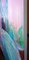 Luogo di riposo, grande dipinto ad olio strutturato, tavolozza Pastel dell'interno della camera da letto, 2019, Immagine 2