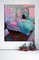 Luogo di riposo, grande dipinto ad olio strutturato, tavolozza Pastel dell'interno della camera da letto, 2019, Immagine 6