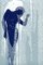 Nude Behind Shower Glass, Female Figurative Linocut Original Print, Unframed, 2018, Image 1