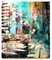 Albero doppio, Fotografia colorata dipinta a mano, New York Scene, 2017, Immagine 4