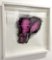 Elephant in the Room II, Hot Pink Elephant, Smoke on Paper, 2013, Image 2
