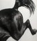 Patsy McArthur, Over the Edge, Horse Art, Charcoal, Gesso and Acrylic on Wood, 2017, Image 7