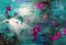 Leibniz Universe 10u, Contemporary and Colorful Underwater Scene, Oil on Canvas, 2016 1