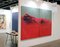 Peinture Contemplo II, Rouge Abstrait et Grande Peinture, Huile sur Toile 2013-15 2