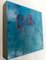 Michele Mikesells, sottomarino, olio su tela, dipinto astratto blu colorato, 2016, Immagine 2