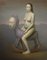 Avery Palmer, Rocking Horse Woman, Peinture à l'Huile avec Personnage Pop Surréaliste, 2020 1