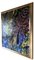 Albero viola, astratto impressionista, olio figurativo su lino, colori vivaci, 2012, Immagine 4