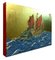 Study for a Boatfish with Red Sails, Ink, Tempera all'uovo e foglia d'oro su pannello, 2018, Immagine 2