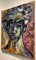El jefe de la casa, óleo figurativo abstracto sobre lino, colores intensos y llamativos, 2012, Imagen 3