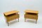 Mid-Century Modern Brass and Wood Nightstands, 1950s, Set of 2 5