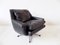 Black Leather 802 Armchairs by Werner Langenfeld for ESA, Set of 2 17