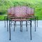 Metal & Leather Dining Chairs, Italy, 1970s, Set of 5, Image 2
