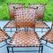 Metal & Leather Dining Chairs, Italy, 1970s, Set of 5, Image 9