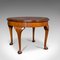 Antique Edwardian English Round Table in Walnut, 1910s 1