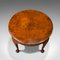 Antique Edwardian English Round Table in Walnut, 1910s 7